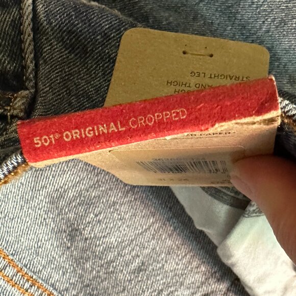 Levi's Women's 501 Crop Jeans Size: 31 | Color: (New) Blue It's True -NWT - Picture 8 of 12